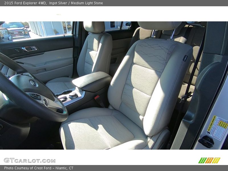 Ingot Silver / Medium Light Stone 2015 Ford Explorer 4WD