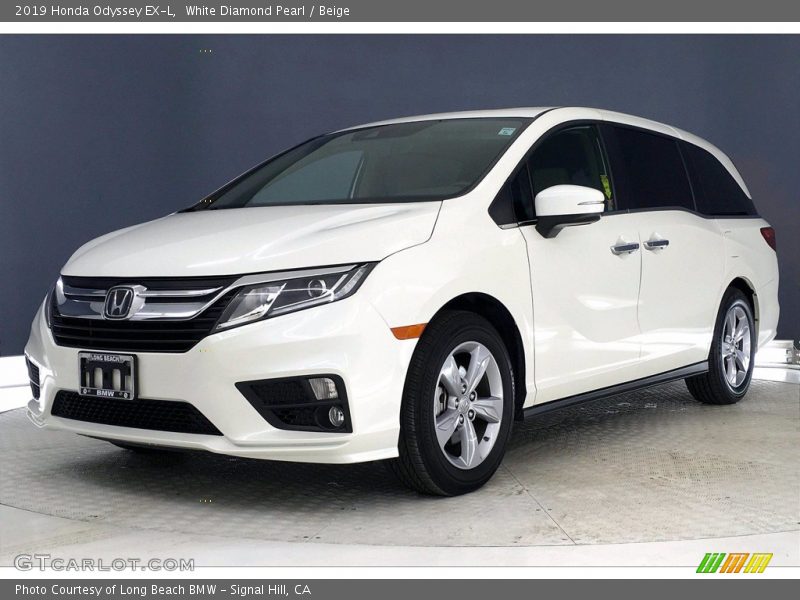 White Diamond Pearl / Beige 2019 Honda Odyssey EX-L