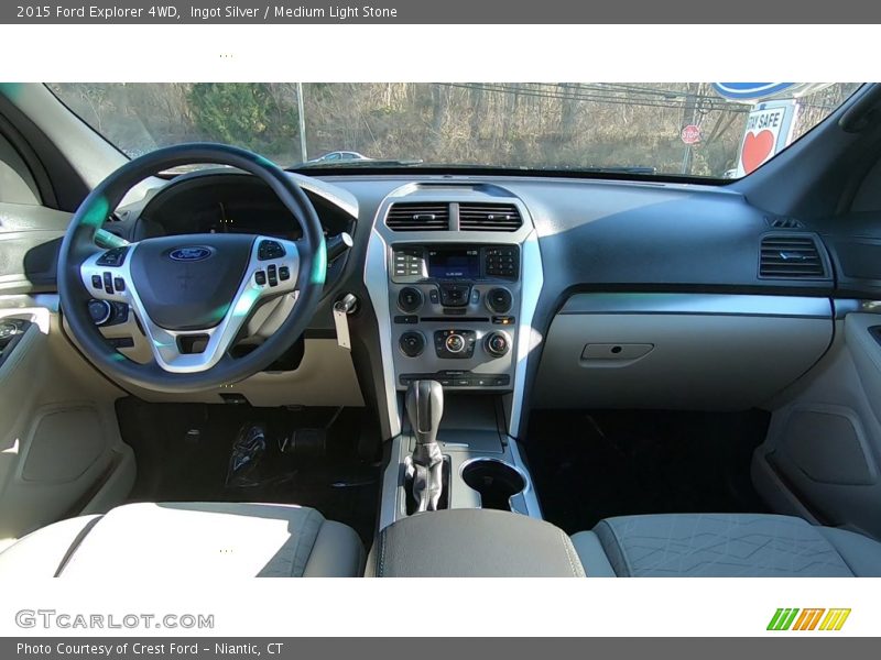 Ingot Silver / Medium Light Stone 2015 Ford Explorer 4WD