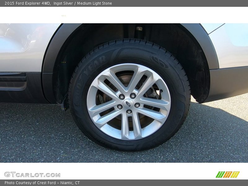 Ingot Silver / Medium Light Stone 2015 Ford Explorer 4WD