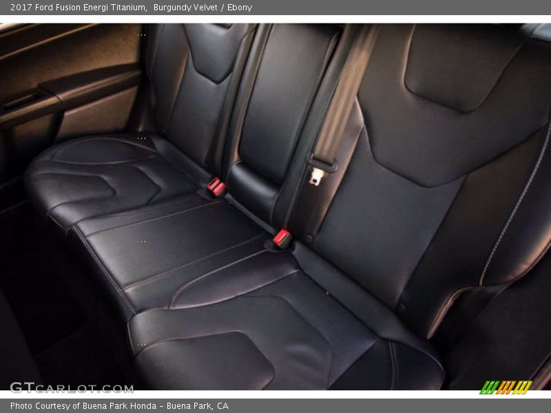 Rear Seat of 2017 Fusion Energi Titanium