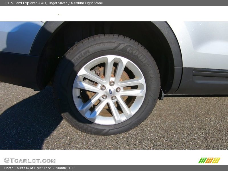 Ingot Silver / Medium Light Stone 2015 Ford Explorer 4WD