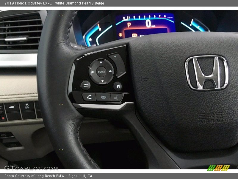 White Diamond Pearl / Beige 2019 Honda Odyssey EX-L