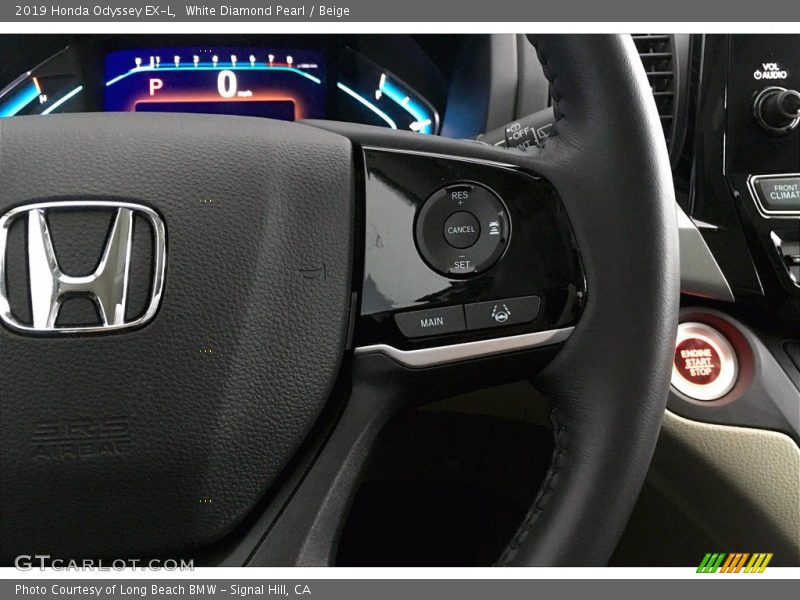 White Diamond Pearl / Beige 2019 Honda Odyssey EX-L