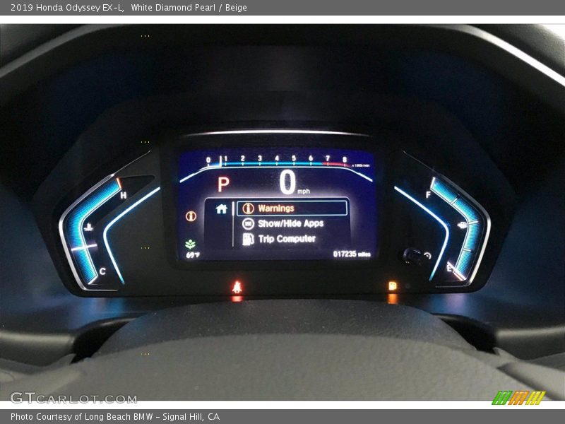 White Diamond Pearl / Beige 2019 Honda Odyssey EX-L