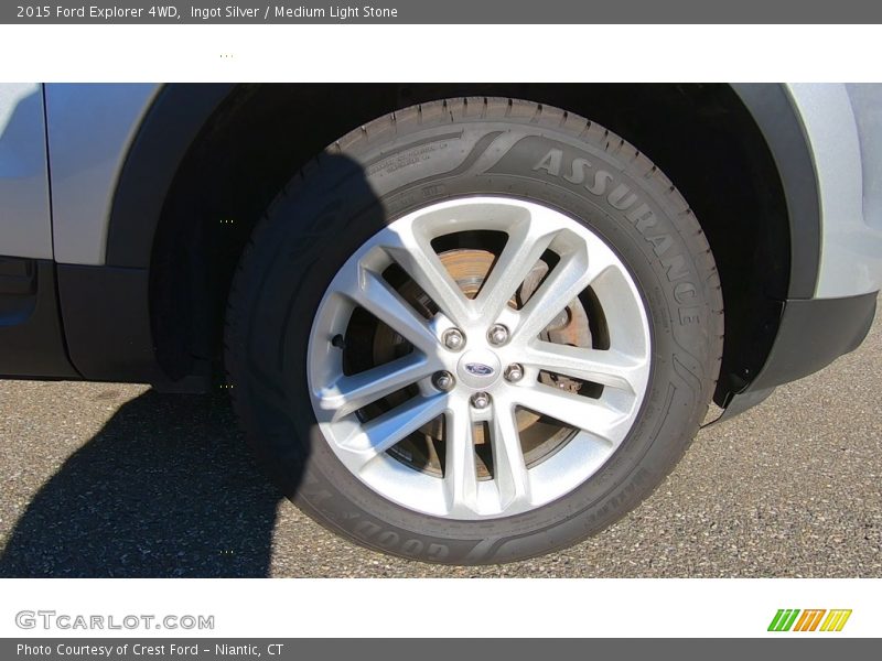 Ingot Silver / Medium Light Stone 2015 Ford Explorer 4WD