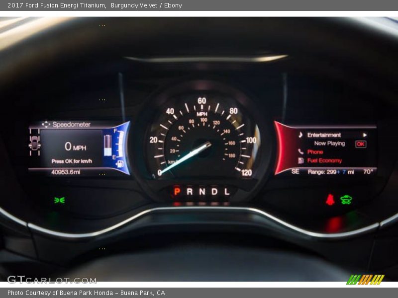  2017 Fusion Energi Titanium Energi Titanium Gauges