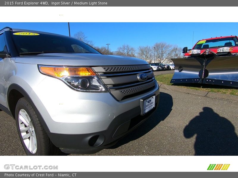 Ingot Silver / Medium Light Stone 2015 Ford Explorer 4WD
