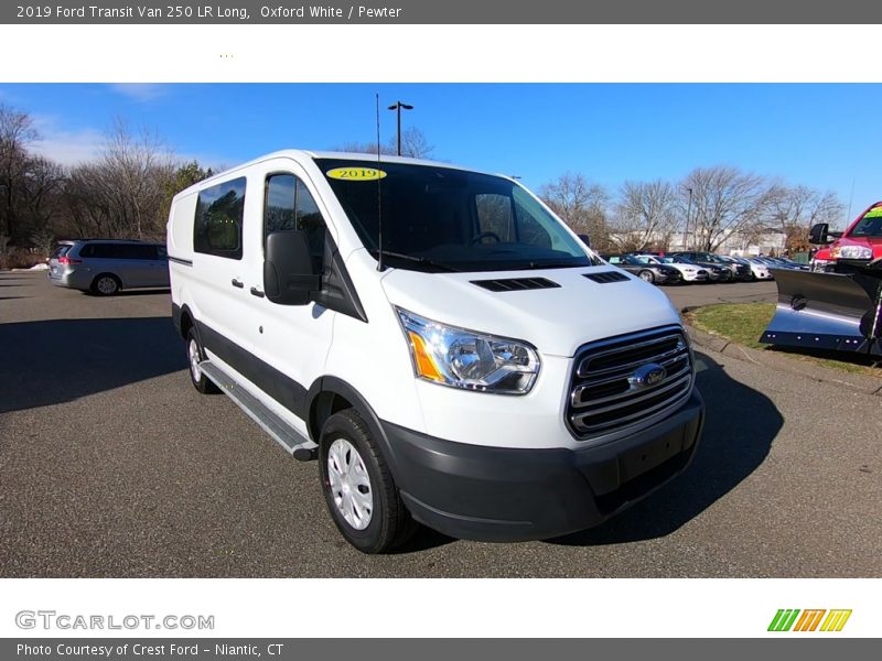 Oxford White / Pewter 2019 Ford Transit Van 250 LR Long