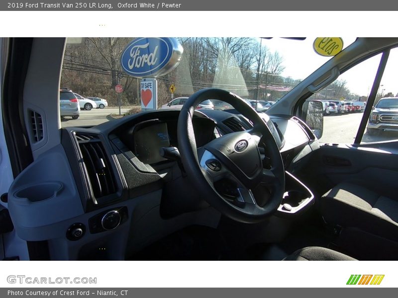 Oxford White / Pewter 2019 Ford Transit Van 250 LR Long