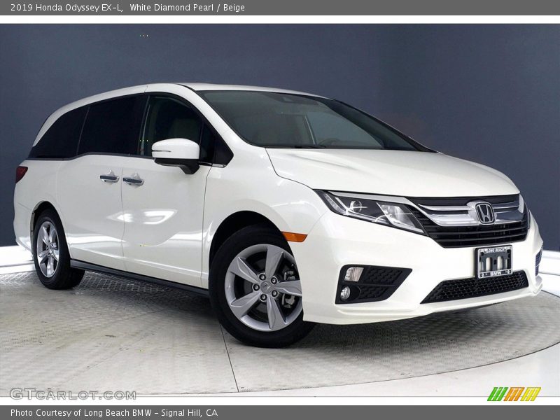 White Diamond Pearl / Beige 2019 Honda Odyssey EX-L