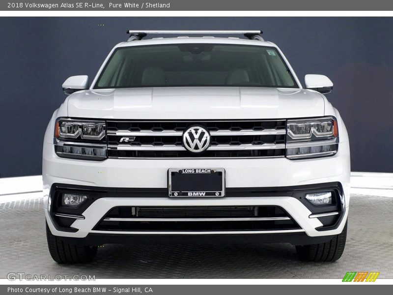 Pure White / Shetland 2018 Volkswagen Atlas SE R-Line