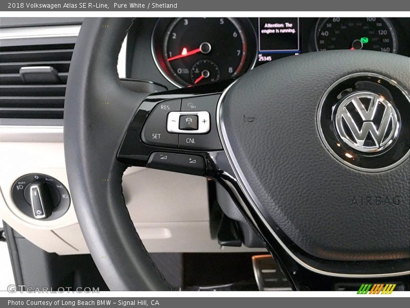 Pure White / Shetland 2018 Volkswagen Atlas SE R-Line