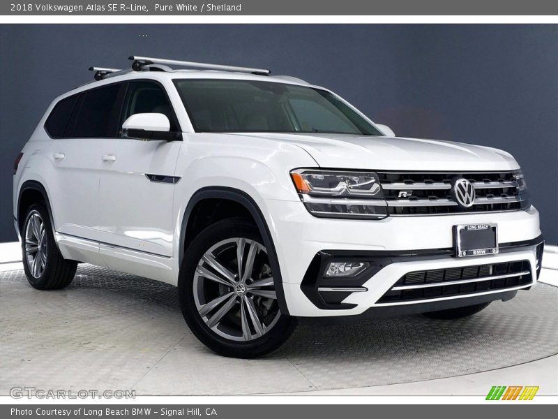 Pure White / Shetland 2018 Volkswagen Atlas SE R-Line