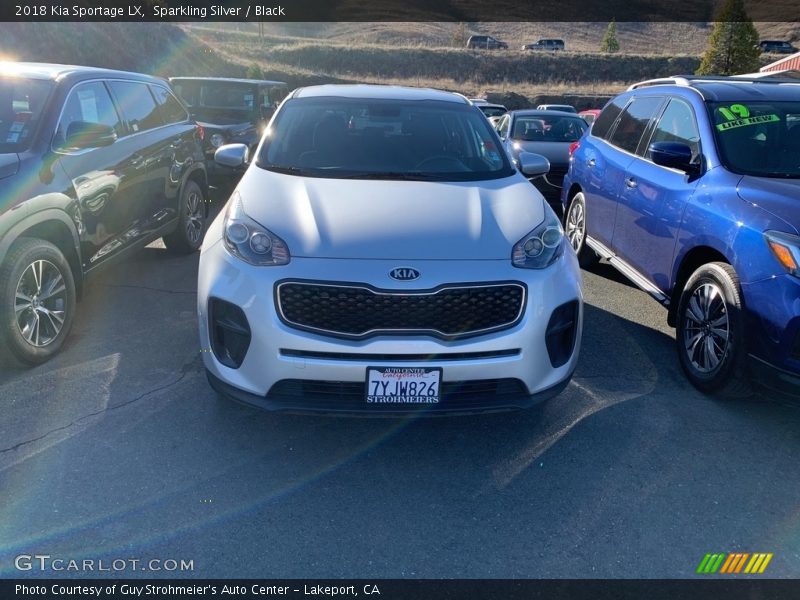 Sparkling Silver / Black 2018 Kia Sportage LX