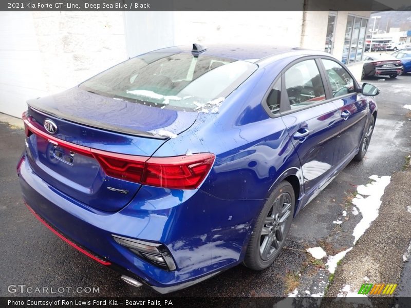 Deep Sea Blue / Black 2021 Kia Forte GT-Line