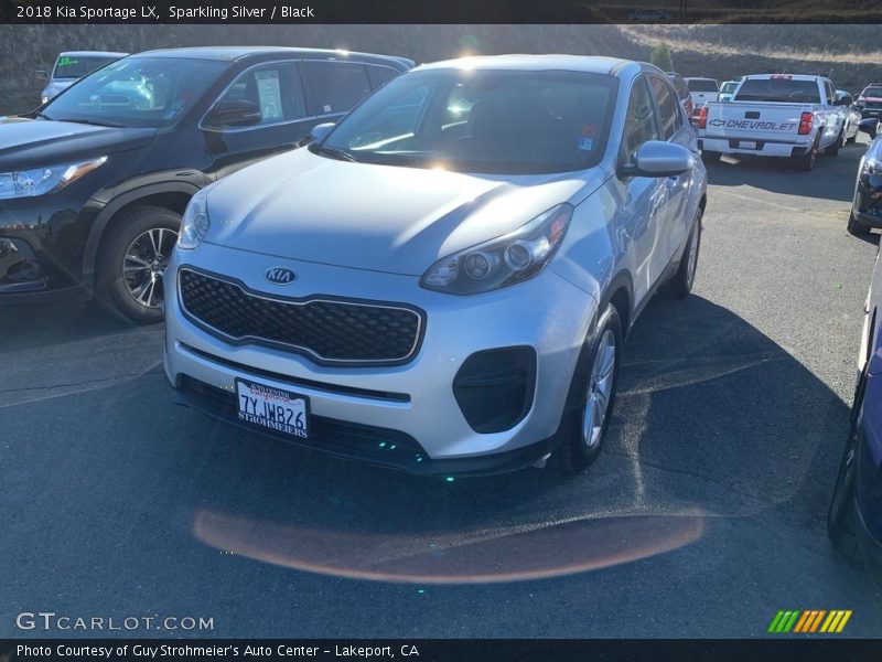 Sparkling Silver / Black 2018 Kia Sportage LX