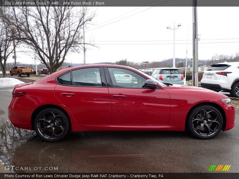 Alfa Rosso (Red) / Black 2021 Alfa Romeo Giulia TI AWD