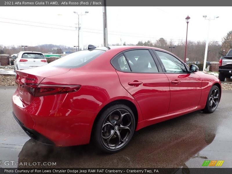 Alfa Rosso (Red) / Black 2021 Alfa Romeo Giulia TI AWD