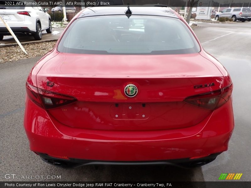 Alfa Rosso (Red) / Black 2021 Alfa Romeo Giulia TI AWD