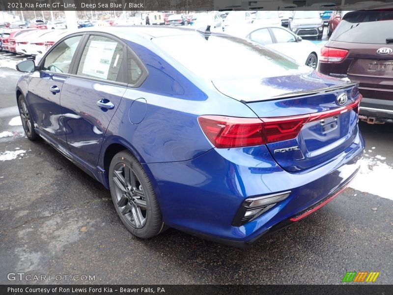 Deep Sea Blue / Black 2021 Kia Forte GT-Line