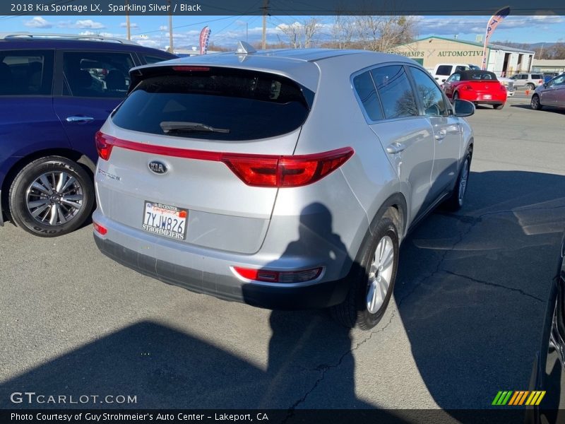 Sparkling Silver / Black 2018 Kia Sportage LX