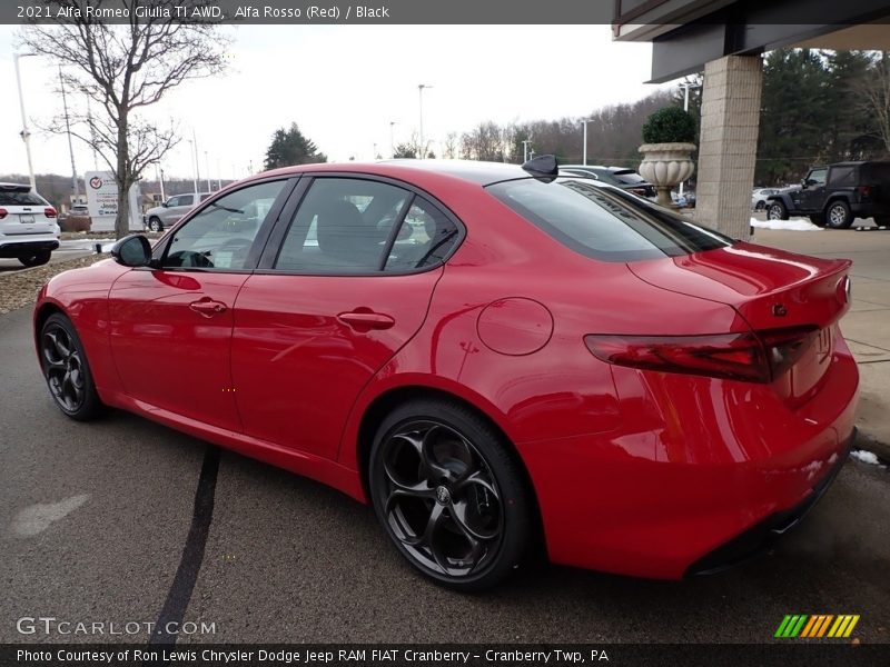 Alfa Rosso (Red) / Black 2021 Alfa Romeo Giulia TI AWD