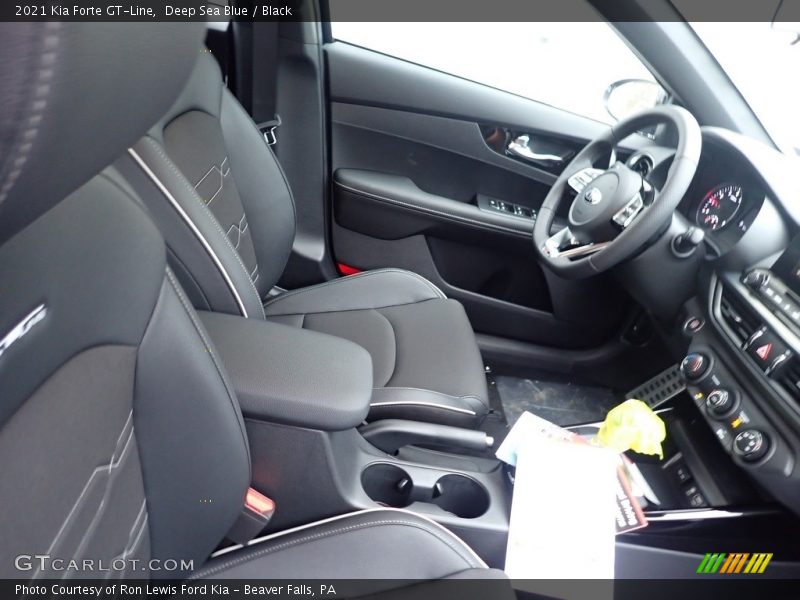 Deep Sea Blue / Black 2021 Kia Forte GT-Line