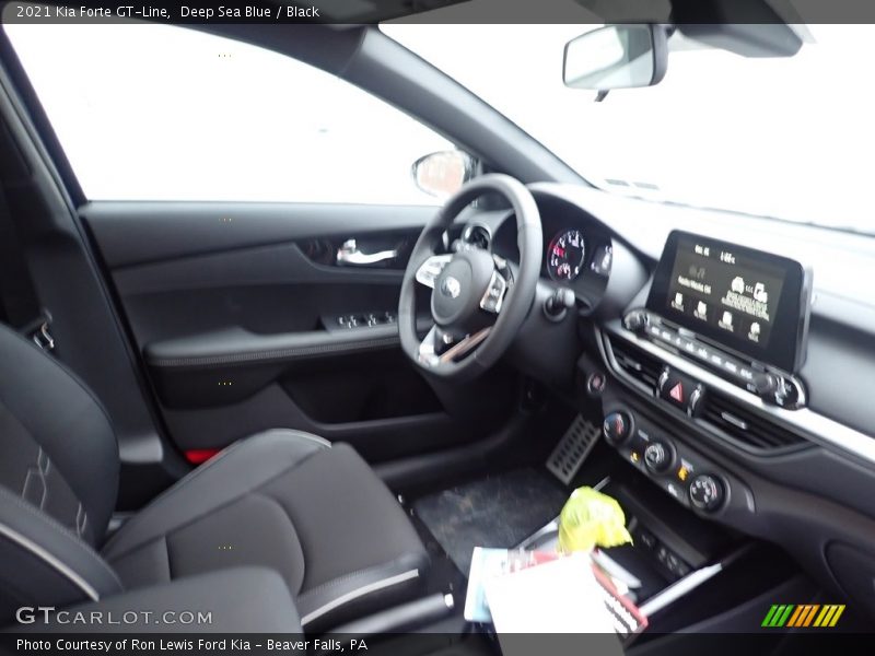 Deep Sea Blue / Black 2021 Kia Forte GT-Line