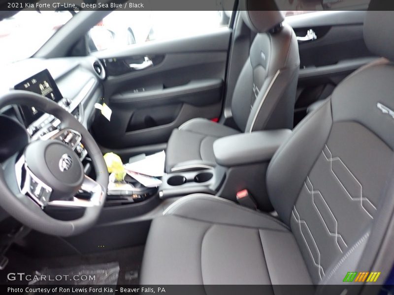 Deep Sea Blue / Black 2021 Kia Forte GT-Line