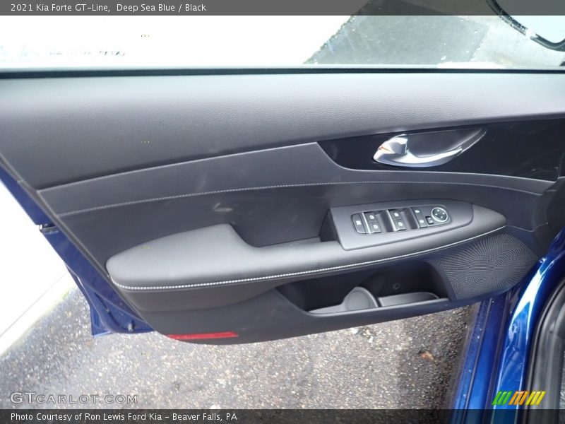 Deep Sea Blue / Black 2021 Kia Forte GT-Line