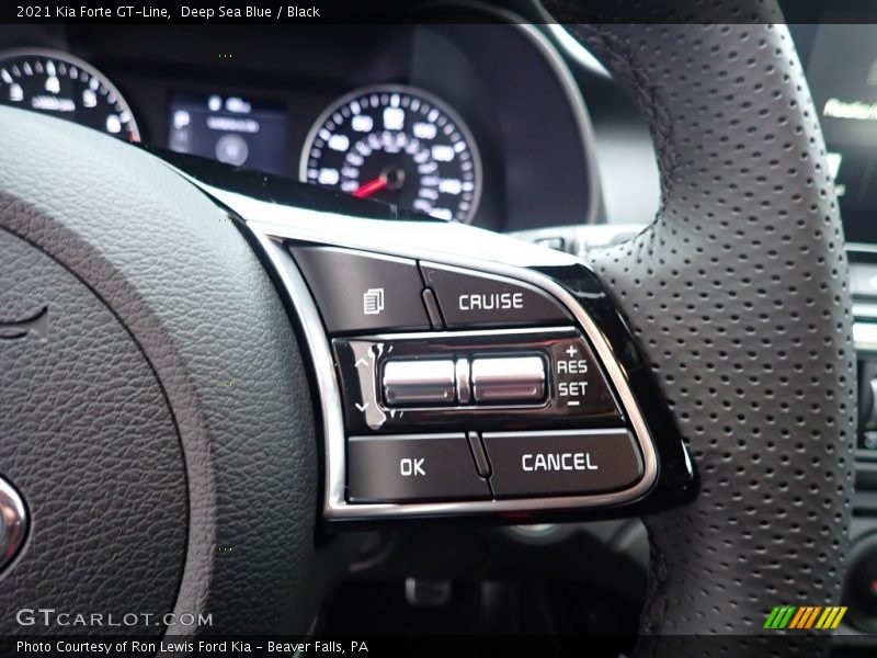 Deep Sea Blue / Black 2021 Kia Forte GT-Line