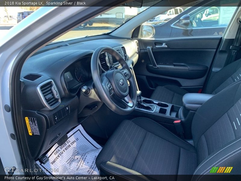 Sparkling Silver / Black 2018 Kia Sportage LX