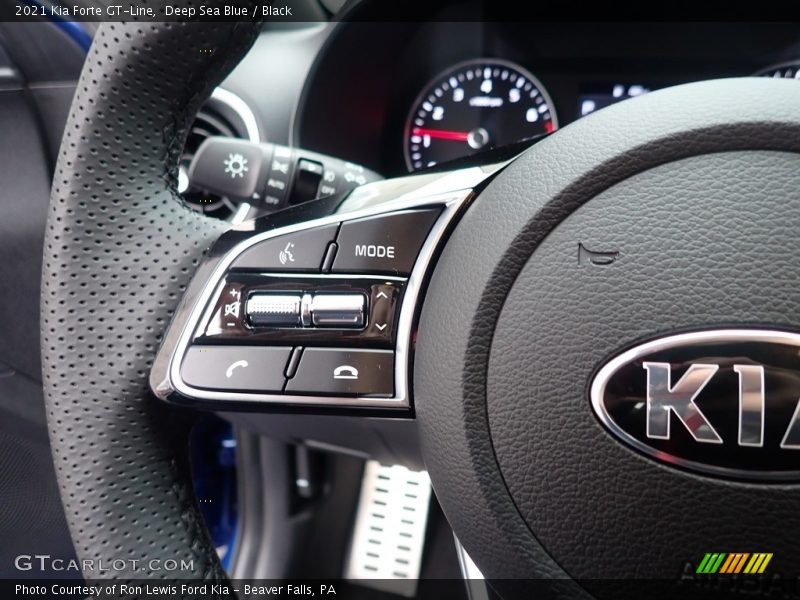 Deep Sea Blue / Black 2021 Kia Forte GT-Line