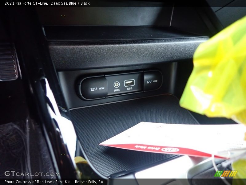 Deep Sea Blue / Black 2021 Kia Forte GT-Line