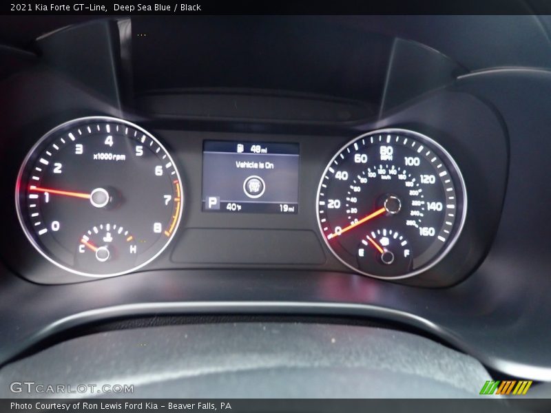 Deep Sea Blue / Black 2021 Kia Forte GT-Line