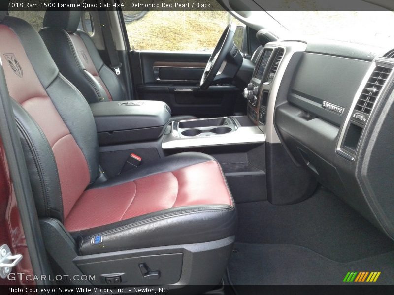 Delmonico Red Pearl / Black 2018 Ram 1500 Laramie Quad Cab 4x4