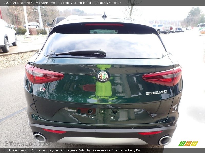 Verde Visconti Metallic / Black/Chocolate 2021 Alfa Romeo Stelvio Sprint AWD