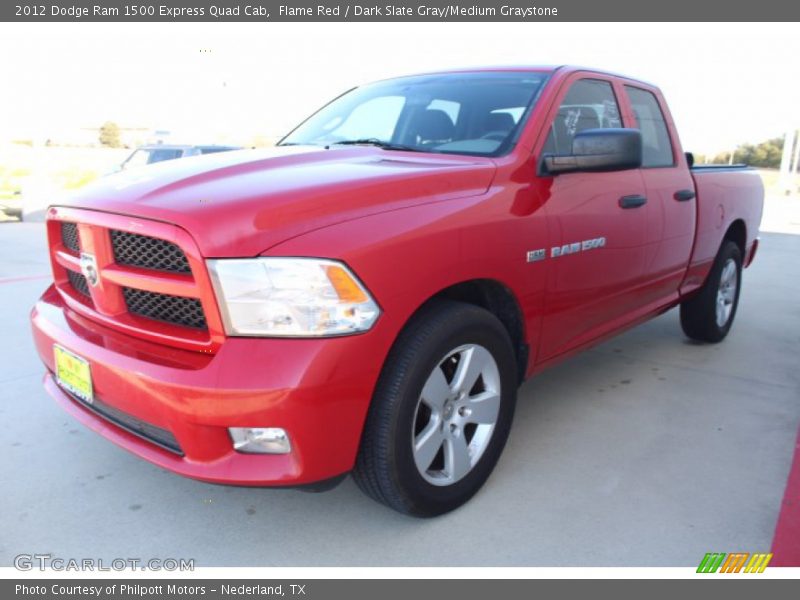 Flame Red / Dark Slate Gray/Medium Graystone 2012 Dodge Ram 1500 Express Quad Cab