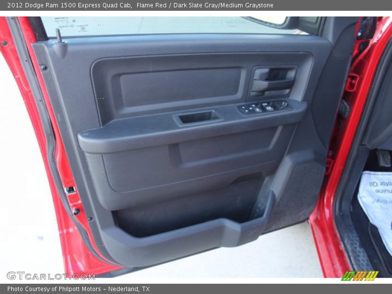 Flame Red / Dark Slate Gray/Medium Graystone 2012 Dodge Ram 1500 Express Quad Cab