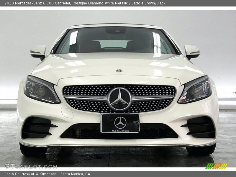 designo Diamond White Metallic / Saddle Brown/Black 2020 Mercedes-Benz C 300 Cabriolet