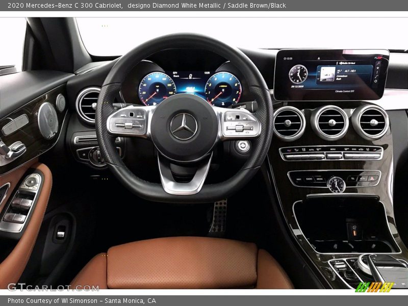 designo Diamond White Metallic / Saddle Brown/Black 2020 Mercedes-Benz C 300 Cabriolet