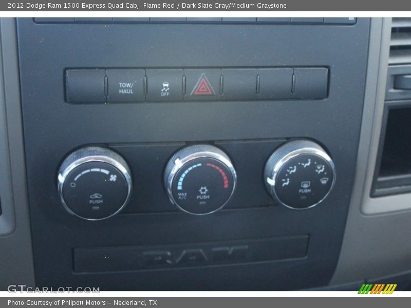 Flame Red / Dark Slate Gray/Medium Graystone 2012 Dodge Ram 1500 Express Quad Cab