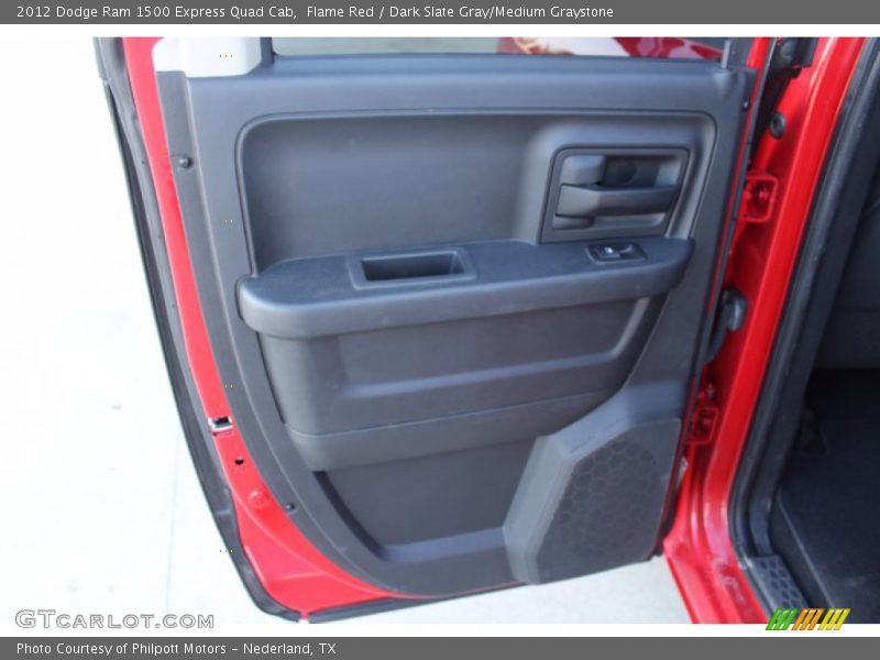 Flame Red / Dark Slate Gray/Medium Graystone 2012 Dodge Ram 1500 Express Quad Cab