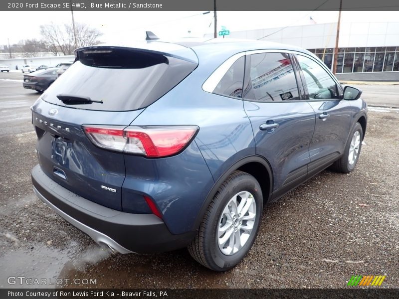 Blue Metallic / Sandstone 2020 Ford Escape SE 4WD