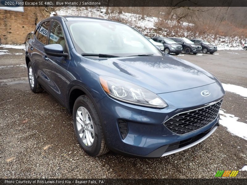 Blue Metallic / Sandstone 2020 Ford Escape SE 4WD