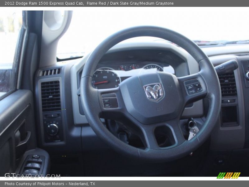 Flame Red / Dark Slate Gray/Medium Graystone 2012 Dodge Ram 1500 Express Quad Cab