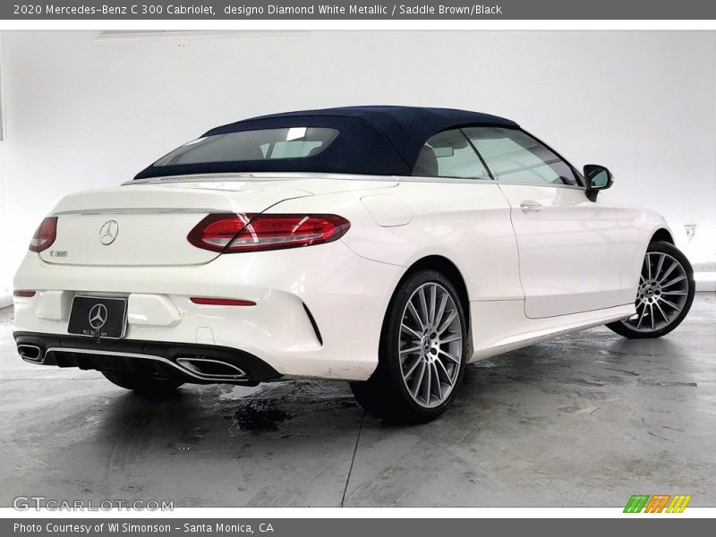 designo Diamond White Metallic / Saddle Brown/Black 2020 Mercedes-Benz C 300 Cabriolet
