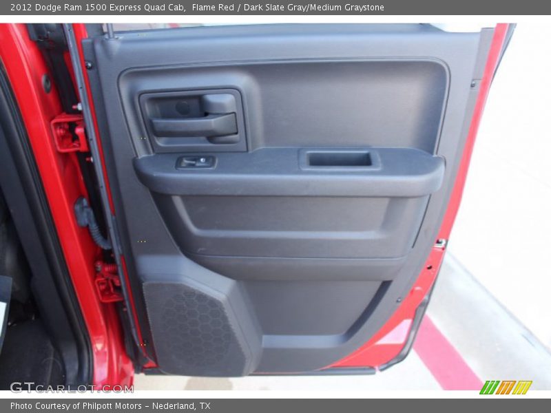 Flame Red / Dark Slate Gray/Medium Graystone 2012 Dodge Ram 1500 Express Quad Cab