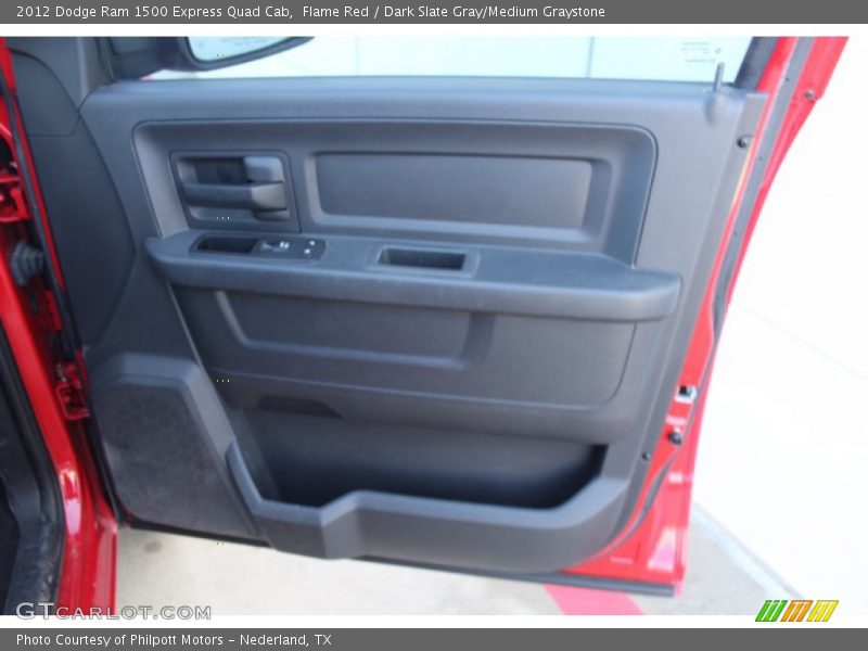 Flame Red / Dark Slate Gray/Medium Graystone 2012 Dodge Ram 1500 Express Quad Cab